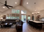 open concept living/dining 